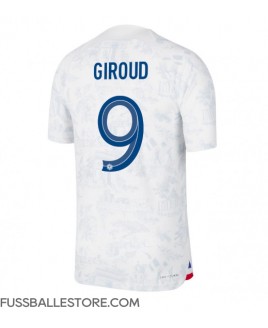 Günstige Frankreich Olivier Giroud #9 Auswärtstrikot WM 2022 Kurzarm